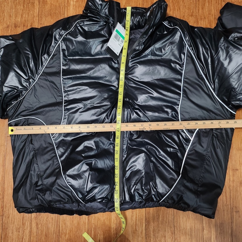 Mens Size XL Nike Bubble Jacket Tech Hooded Loose Fit Full Zip Black II3869-010 - Picture 7 of 8